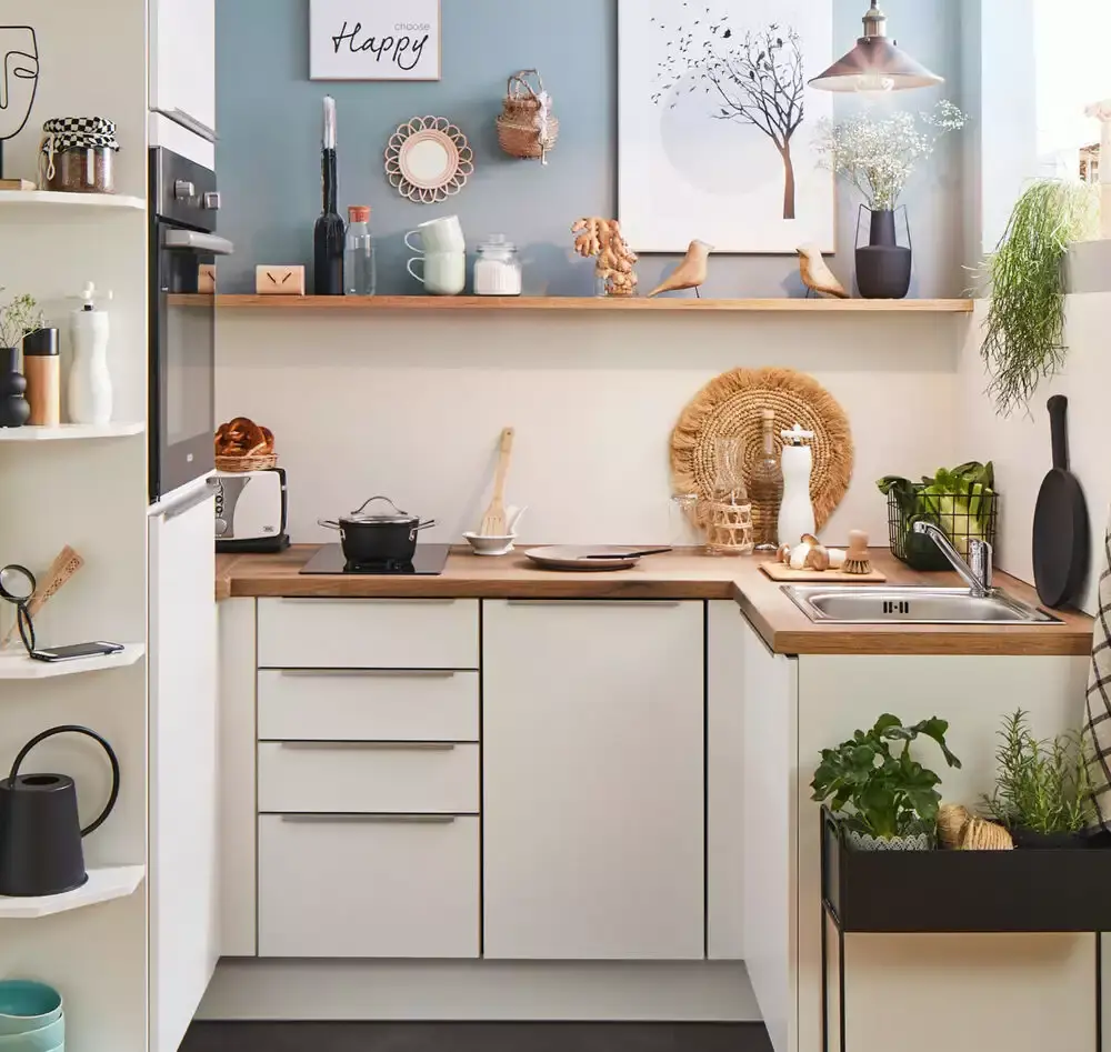 Pino Klassische U-Küche Eichenoptik