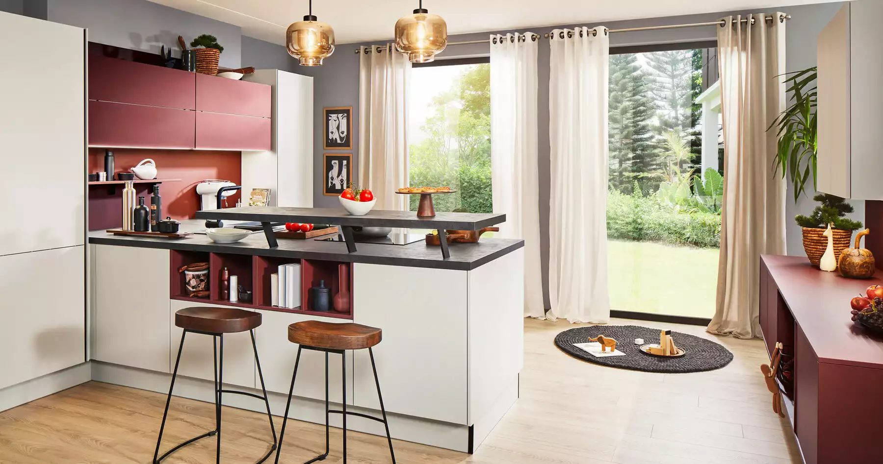 Pino-Moderne-Kueche-mit-Halbinsel-Kaschmirgrau Pino-Moderne-Kueche-mit-Halbinsel-Kaschmirgrau